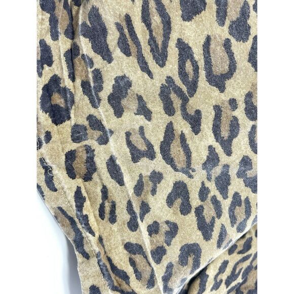 Ralph Lauren Leopard Cheetah Aragon Queen Flat Sheet Cotton **Fading Present** - Picture 4 of 5
